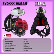 EIKO JAPAN TB43 Powered by MITSUBISHI 2-Stroke Backpack Brush Cutter Grass Cutter Mesin Rumput Made 