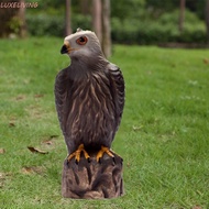 LUXELIVING Garden Eagle Statue, Realistic Waterproof Eagle Repellents Statue, Durable Resin Crafts S