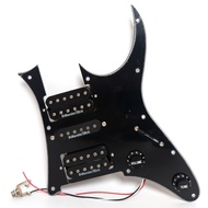 Pickguard กีตาร์ปิ๊กสีดำ Dimarzio Ainico 5รถปิคอัพพร้อมสายสวิตช์5ทางสำหรับชุด Ibanez RG