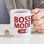 Boss Mode 11 oz Ceramic Mug Boss Mode On Mug