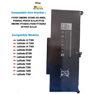 dell latitude | 7280/7390/7290/7490/7380/7480 High-quality Battery for- PN-F3YGT ( 4 cells) OEM COPY