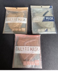 日本Iris Healthcare口罩Daily Fit Mask 粉紅色米色立體5枚加細碼