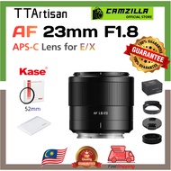 TTARTISAN 23mm F1.8 for E-Mount & X-Mount, AF 23mm f/1.8 APS-C Prime Lens (Black)