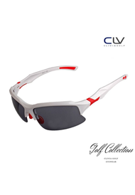 Clivia Golf - Aeras運動太陽眼鏡 |偏光鏡 | 跑步 | 單車 [白/紅鏡框] [D21-5]