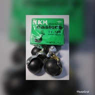 Nkm 50mm 2inch caster Rubber Wheel 1pc