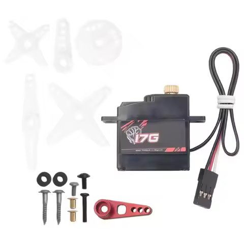 A60durable-17G 3.5KG Metal Gear Digital Servo And Metal Servo S0017M For WPL C14 C24 MN D90 MN99S RC