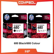 HP 680 F6V27AA  Black / F6V26AA Colour ink cartridges