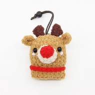 紅鼻子麋鹿(小)-麋鹿-鑰匙包-鑰匙套-聖誕節