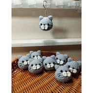 Crochet Cat BSH Keychain