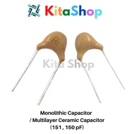 Monolithic Capacitor / Multilayer Ceramic Capacitor (151 , 150 pF)