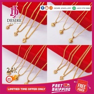 Mfs Desire 24K Gold Korean Gold Chain Set