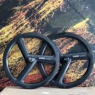 LUCE CARBON Wheelset Wheel set 20 inch 451 Carbon Rim Folding Bike Bicycle Basikal Lipat