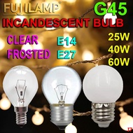 [local seller] Incandescent Bulb G-45 S-45 E14 E27 25W/40W  Ping Pong Bulb Cafe Patios Garden Mentol