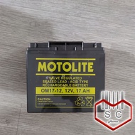 ☌Motolite OM17-12 Rechargeable 12V 17AH Valve Regulated Lead Acid (VRLA) Battery replacement