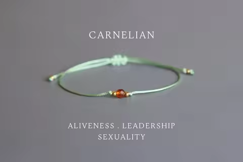 Faceted Carnelian June Birthstone 16th Birthday Gift Stone Beads Small Gem Bracelet