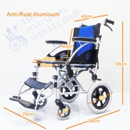 Aluminum Wheelchair Lightweight Foldable Pushchair for Elderly High Quality Anti Rust Material wheelchairs push chair