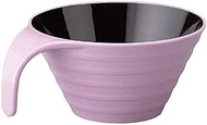 J-kitchens No72 A-Resistant Ripple Bowl, Purple, Black, Made in Japan, 5.5 x 4.4 x 2.3 inches (14 x 