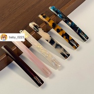 Taiwan Shipment Oke Okay 9cm Acetate Plus Letter Gold Label Flat Clip Hairpin Korean Style Classy Si