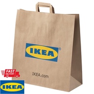 IKEA Paper Bag with handle Brown, Beg Kertas IKEA, Goodies Bag, Beg Hadiah