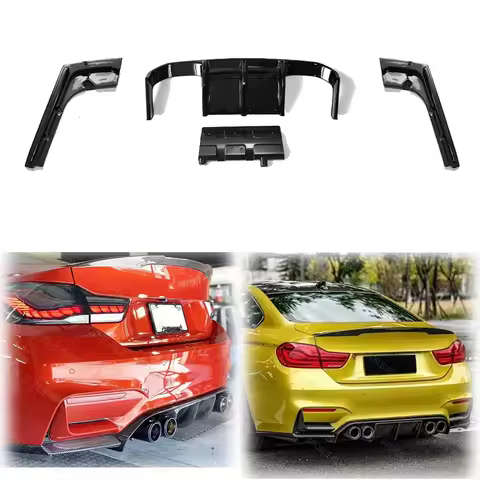 2013 To 2016 For BMW 4 Series F32 F33 F36 Dedicated M4 Style Car Rear Bumper Lip Splitter Diffuser S