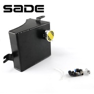 SADE Car Coolant Overflow Tank 240SX S13 SR20DET KA24DE KA24E KA24 Aluminum Triangle Kettle Reservoi