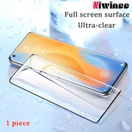 Niwinee 1 Gói Kính Cường Lực Bảo Vệ Bề Mặt Cong Che Phủ Toàn Bộ Cho OPPO Reno 6 Pro 5G Bảo Vệ Màn Hì