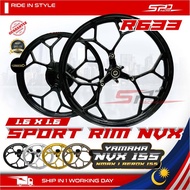 NVX Sport Rim R633 I 1.6 X 1.6 I Black / Chrome / Gold / Titaniuim Brown I Hypertech For NVX 155 YAM