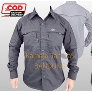 KEMEJA Tactical Field Shirt - Jumbo Long Sleeve Shirt - 3XL-9XL Casual Shirt - Men