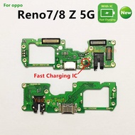 Oppo Reno 7 Z/8 Z 5G CPH2343 charging port Flex cable connector USB PCB repair