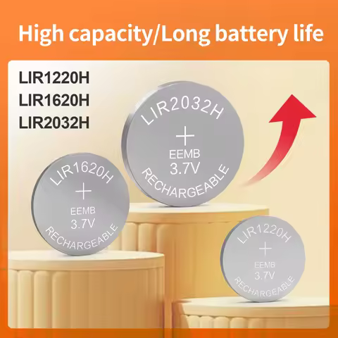 High capacity Lir2032H Lir1620H Lir1220H 3.7V/3.6v rechargeable button battery Suitable for headphon
