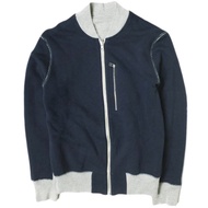 二手LOOPWHEELER雙面運動夾克，日本製造，XS碼，海軍藍/灰色，僅在預售活動中發售。另有MA-1運動外套可供選擇。