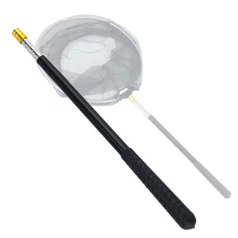 1.5m Stainless Steel Landing Net Telescopic Handle Retractable Fishing Stalker Travel Fishing Net Ex