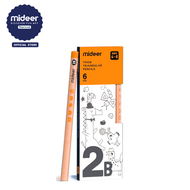 Mideer มิเดียร์ THICK TRIANGULAR PENCILS ดินสอไม้ 2B