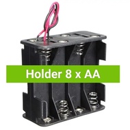 8x AA Double-Sided Battery Holder