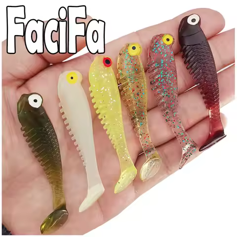 7cm 5cm Soft Lure Silicone Bait Fishing Lure Sea Fishing 1.3g Swimbait Silicone Fish Surface Artific