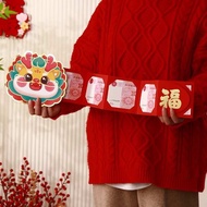 龙年红包 angpow packet 2024 紅包封2024 red packet 2024 Folding Dragon Year Red Packet for New Year's Eve Wallet Personalized creativity China-Chic 3D Red Packet 2024 new profit seal