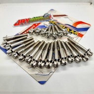 ️CNC SIAM CRANKCASE SET W125/XRM125/RS125 23 PCS STAINLESS