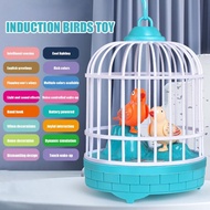 Talking Bird Can Move, Sing, Glow, Voice-controlled, Induction Double Bird Cage, Children's Bird Cag