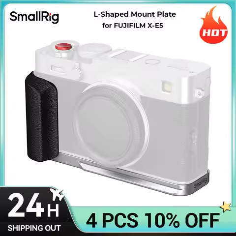 SmallRig X-E5 Camera Cage , L-Shaped Mount Plate with Silicone Handle for FUJIFILM X-E5 with Arca-Sw