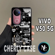 HP Case VIVO V50 5Ghp/CC26 MEN'S motif/ VIVO V50 5G hologram casing hybrid imd/silicon