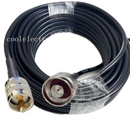 1pc RG58 UHF PL259 male TO N Male 50-3 50ohm Connector RF pigtail cable 50ohm Coax Coaxial Cable 1/2
