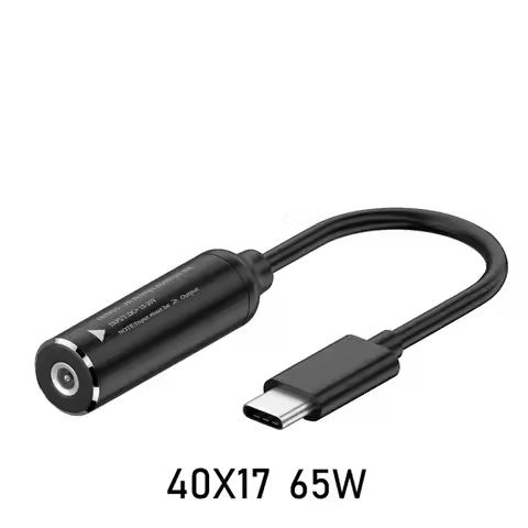 PD 65W Type-C To DC Jack Charging Cable DC Input PD Output DC To Type-C Charging Cable 5/9/20V 3A DC