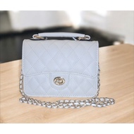 Alanas Collections Jovanni Authentic Sling Bag - Quilted Design with Gold Chain Strap