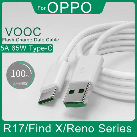 5A 65W Type C Super Fast Charging Cable For OPPO Find X Reno R17 K7 K5 Mobile Phone Accessories VOOC