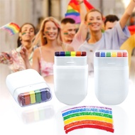 6-color Rainbow Face Paint World Cup European Cup Face Painting Halloween Rainbow Strip Face Graffit