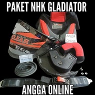 BEST SELLER - NHK Gladiator Package, Helmet foam + helmet visor + helmet strap + rubber trim
