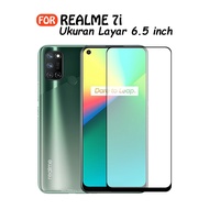 CASE888 Tempered Glass 5D 6D 9D 21D Realme 7i Full Coverage Ultra HD - BLACK