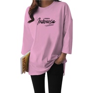 Kaos 17 Agustus / Kaos Oversize Wanita Merdeka INDONESIA / Kaos Oversize Katun Combed 30s / Kaos Wan