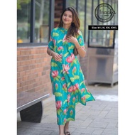 Kurta Palazzo Set with Floral Prints By Inaaya Fabrics Rayon Sleeves