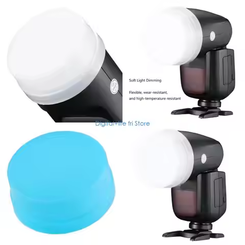 E06D Camera Flash Diffuser Round Softbox Speedlite Flash Flexible SoftBox For AD100 AD200 AD200 DSLR